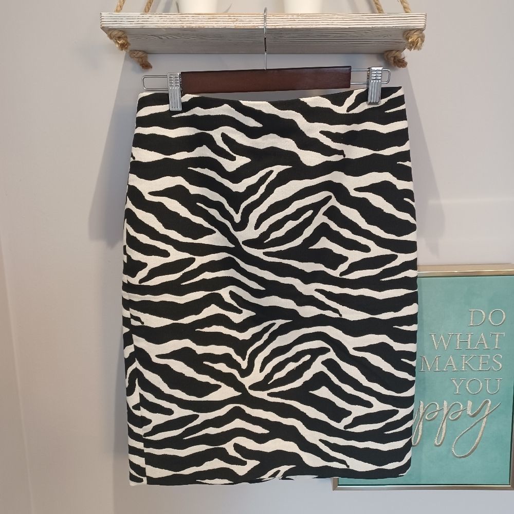 ETCETERA zebra print skirt